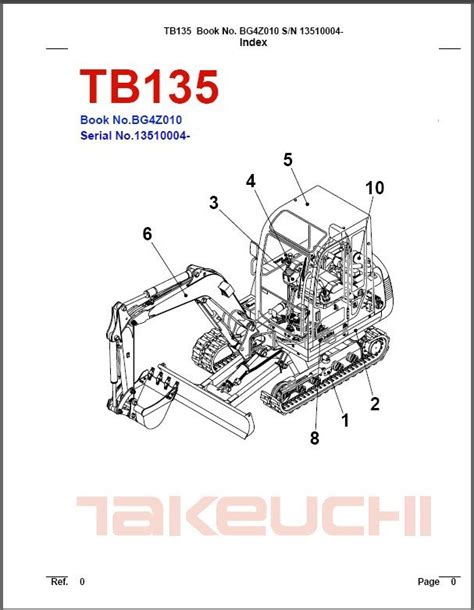 2009 takeuchi tb 135 mini excavator|takeuchi tb135 parts.